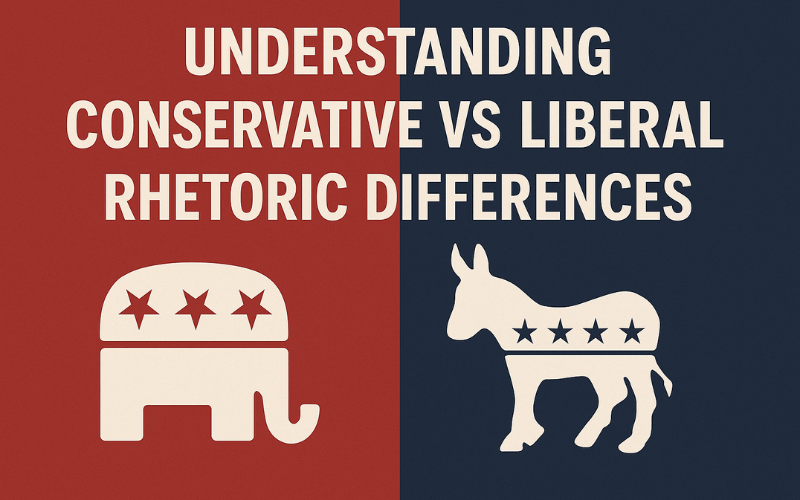 Conservative vs Liberal Rhetoric Differences